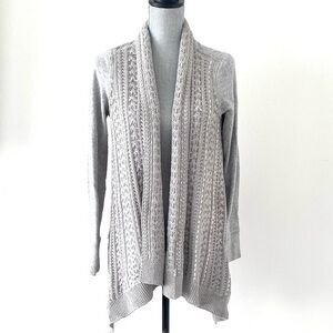 Chic Light Gray Women's Cardigan